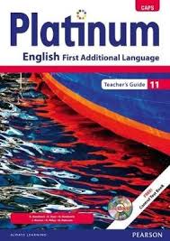 Platinum English First Additional Language Gr 11 TG with Control Test Book & Question Bank CD