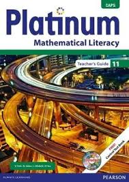 Platinum Mathematical Literacy Gr 11 TG with Control Test Book & Question Bank CD