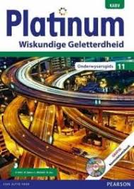 Platinum Wiskundige Geletterdheid Gr 11 OG with Control Test Book & Question Bank CD