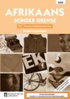 Afrikaans Sonder Grense Eerste Add Taal Gr 11 OG with Control Test Book & Question Bank CD