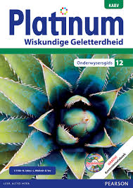 Platinum Wiskundige Geletterdheid Gr 12 OG with Control Test Book & Question Bank CD