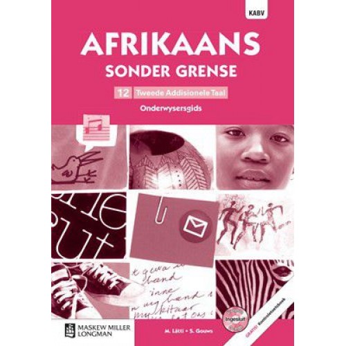 Afrikaans Sonder Grense Tweede Add Taal Gr 12 OG with Control Test Book & Question Bank CD