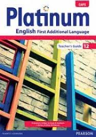 Platinum English First Additional Language Gr 12 TG with Control Test Book & Question Bank CD