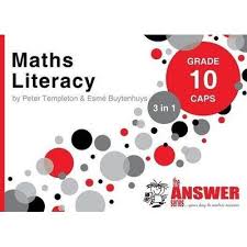 Answer Series Gr 10 Maths Literacy '3 in 1': ENGLISH