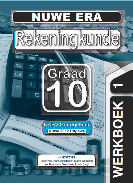 New Era Rekeningkunde Graad 10 Oefeningboek