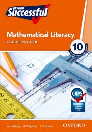 Oxford Successful Mathematical Literacy Grade 10 Teacher's Guide