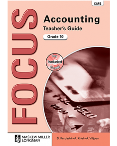 Focus Accounting Grade 11 Teacher's Guide with Key