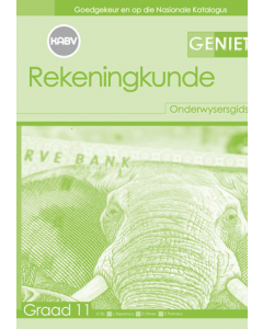 Geniet Rekeningkunde Graad 11 Onderwysersgids
