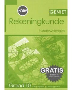 Geniet Rekeningkunde Graad 10 Onderwysersgids