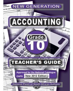 New Generation Accounting Grade 10 Teacher Guide